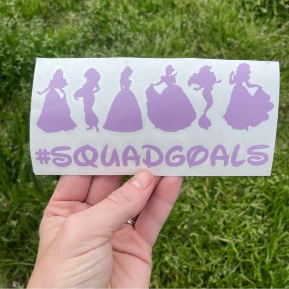 🎄 Princess Squad Goals Vinyl Decal - Picture 6 of 9